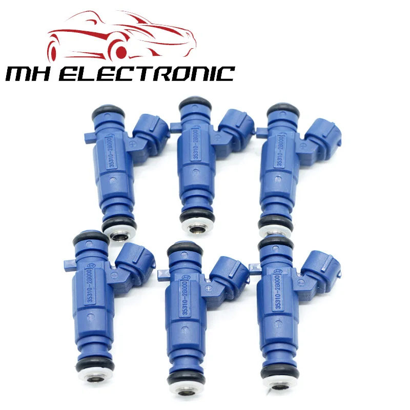 Mh Electronic High Quality 6pcs/lot Fuel Injector Nozzle For Hyundai