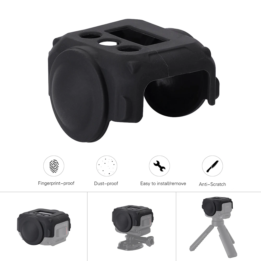 Защитная крышка объектива камеры силиконовый чехол для Garmin VIRB 360|Аксессуары