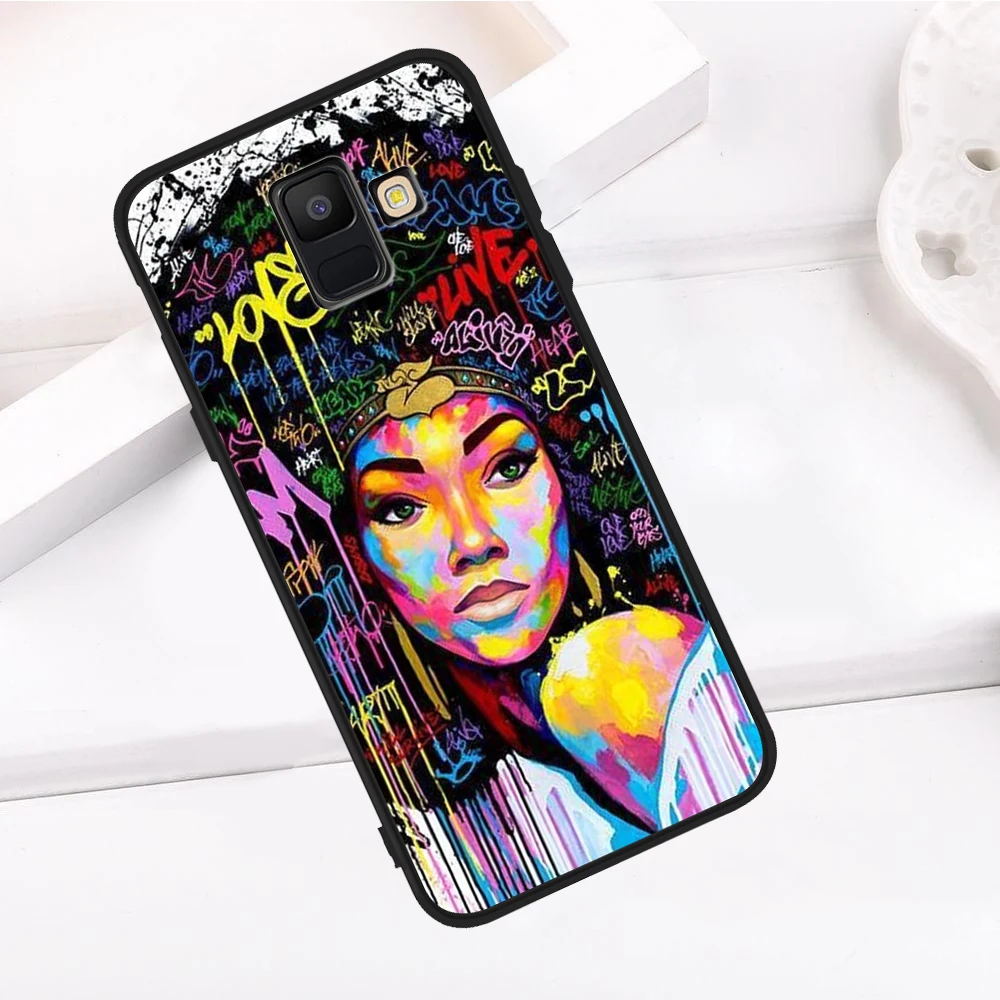 

abstract Girl fashion For Samsung Galaxy S6 S7 Edge S8 S9 S10 Plus Lite Note 8 9 10 A30 A40 A50 A60 A70 M10 M20 phone Case cover