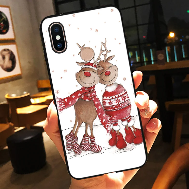 

3D Reindeer Emboss Case For Xiaomi Mi A1 A2 5X 6X 8 Lite 9 CC9 Coque For Redmi Note 7 6 5 Pro 4X 3 5A 5 Plus 4A 6A S2 TPU Cover
