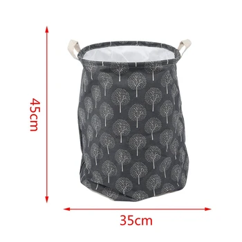 

New Large Bucket Drawstring Beam Port Dirty Clothes Laundry Basket Foldable Toys Storage Organizer Household Sundries Bag(white