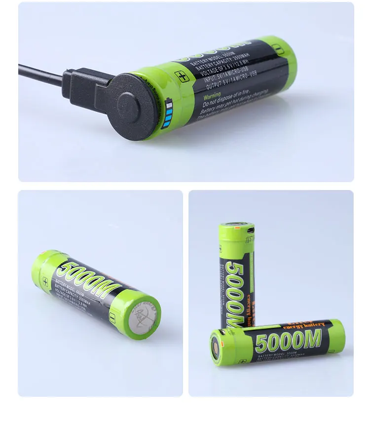 Аккумулятор для ноутбука USB 5000M 18650 3 7 V 3500mAh литий ионная аккумуляторная батарея 4