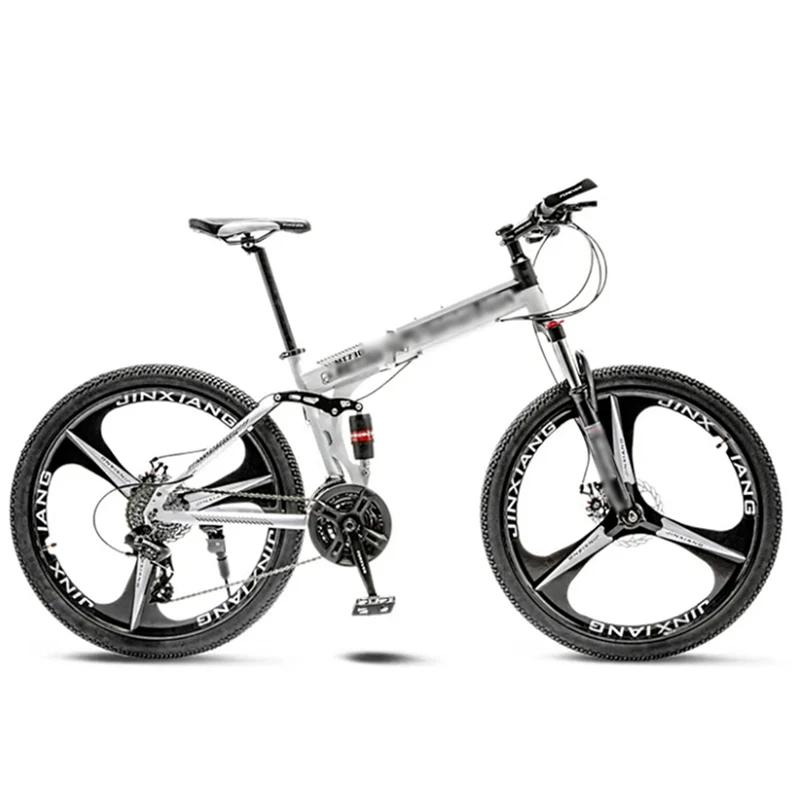 

Mountain bike 21speed 26" inch folding bike road bike unisex full shockproof frame bicycle front and rear mechanic