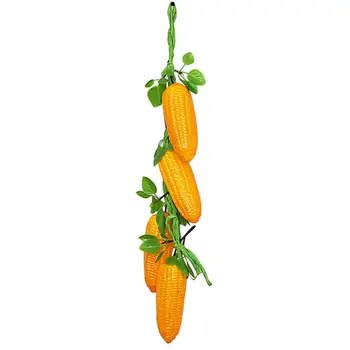 

1 String Artificial Vegetable Lifelike Corn Fake Simulated Vegetable Photo Prop Home Hanging Decoration