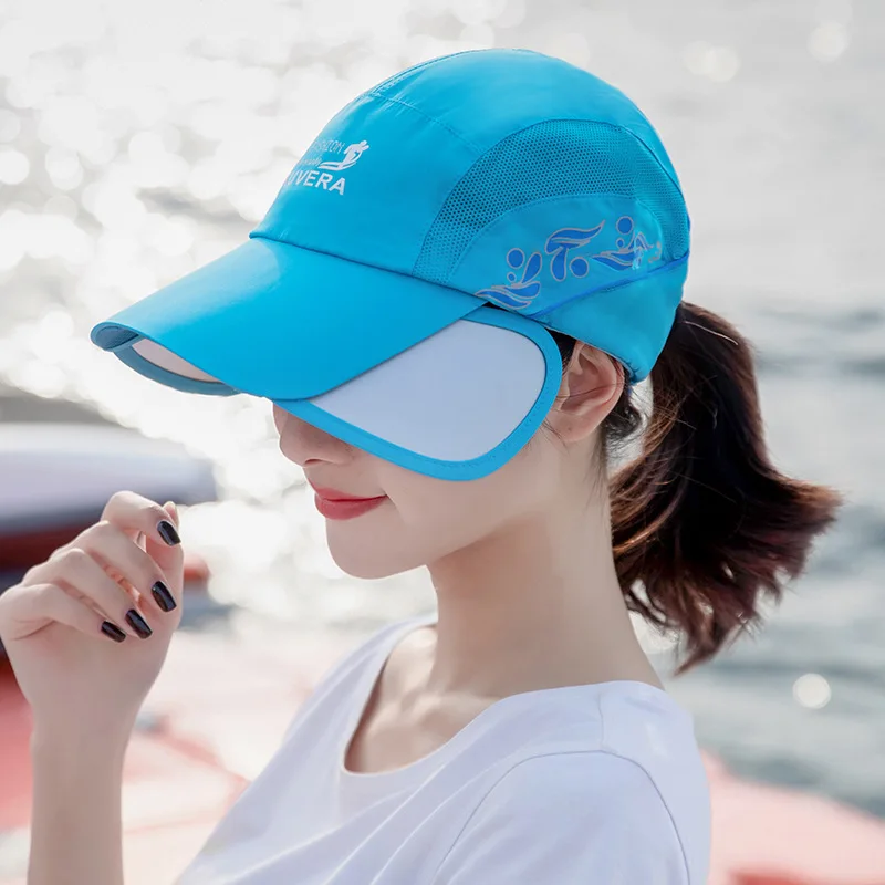 

Outdoor Topee Sun Protection Hat Children Summer Korean-style Brim Hat Fishing Sun Baseball Cap Men Breathable Net Cap