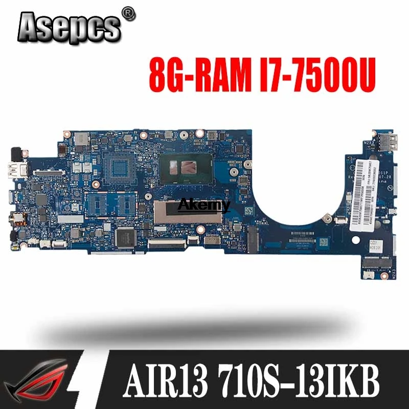 LA-E011P материнская плата для ноутбука lenovo Ideapad AIR13 710S-13IKB оригинальная материнская плата 8G-RAM I7-7500U