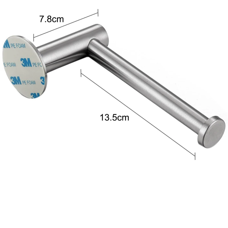 Туалетная бумага из нержавеющей долговечной стали самоклеющиеся Дырокол бесплатно для ванной приспособления оборудования