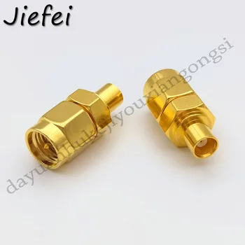 

2 PCS New SMA Male to MCX Female Jack Straight Coaxial RF Adapter Connector Gold plated Brass