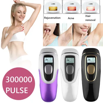

300000 Flash Household IPL Laser Epilator Hair Removal Lady Shaver Mini Portable Body Facial Hair Remover Machine For Women Men