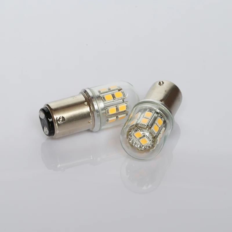 Светодиодный светильник ampoules для автомобиля P21W 1156 1157 BA15S BAY15D 6 в 12 В 24 48 2 Вт супер
