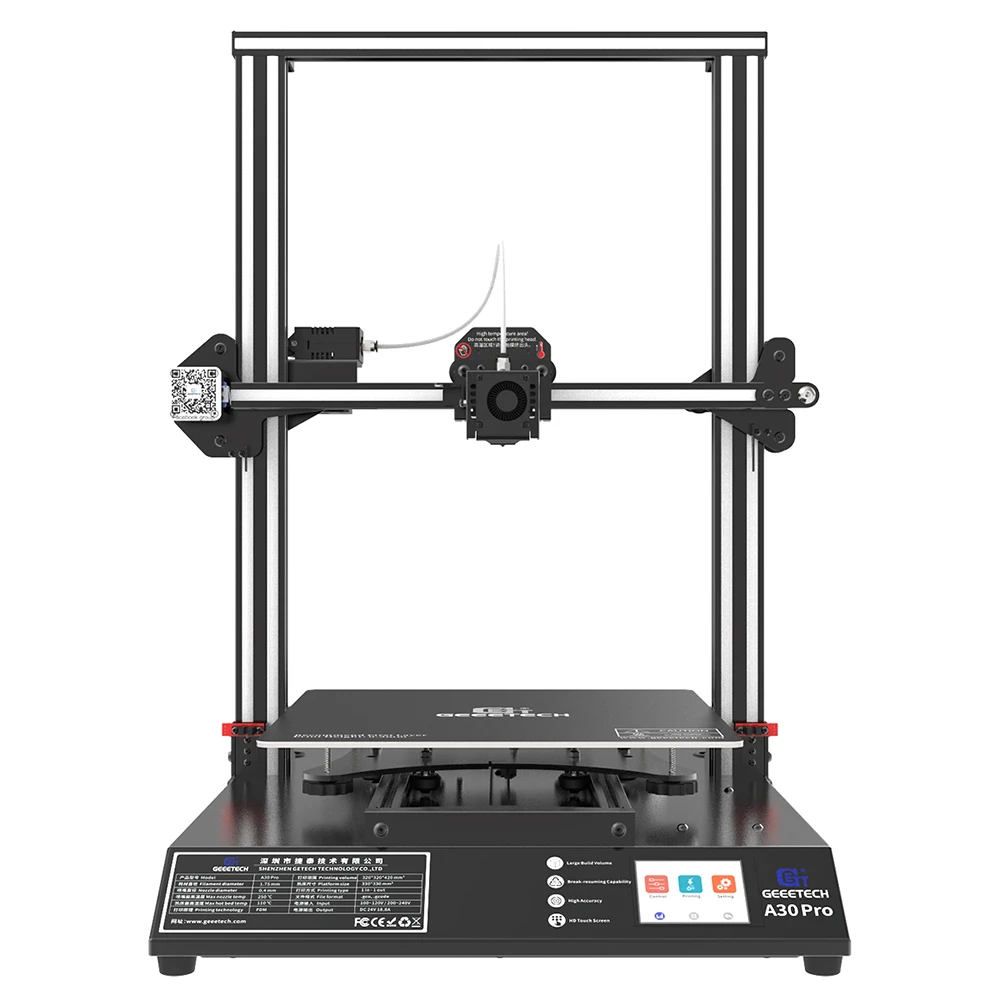 Белый Geeetech 3d принтер A30Pro Dual Hotend GT2560 V4.0 320*320* 420m³ большая зона печати с открытым исходным кодом датчик накаливания Бесшумная печать FDM CE - Цвет: Белый