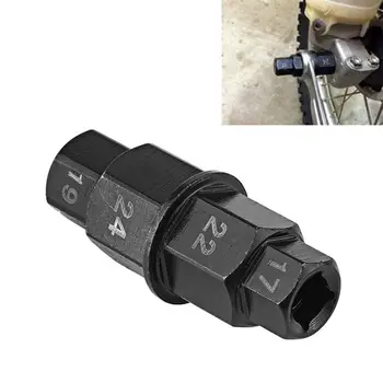 

1Pc Motorcycle Front Rear Wheel Axle Hex 17 19 22 24mm Axle Hex Spindle Driver Removal Tool Motorcycle Axle Tool Car-Styling