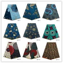 Африканская восковая ткань Новое поступление настоящая восковая ткань полиэстер Анкара восковая ткань для платья 6 ярдов/партия 807