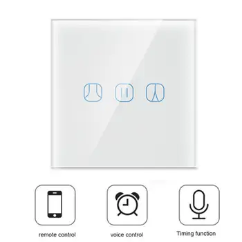 

Smart WIFI Touch Switch Voice Control System Wireless Wall Work With Alexa Echo Google Home IFTTT Cat Elf Xiaowei1/2/3-Gang