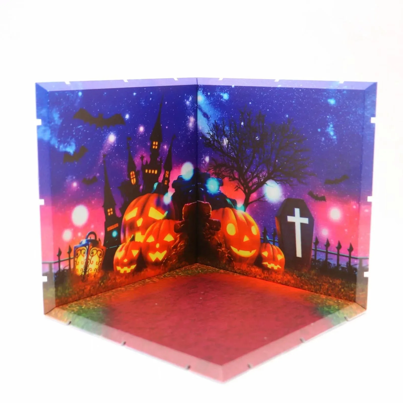 

Garage Kit Figure Halloween Background Board Beach Wall Doll Filming Props Assembled Model Decoration