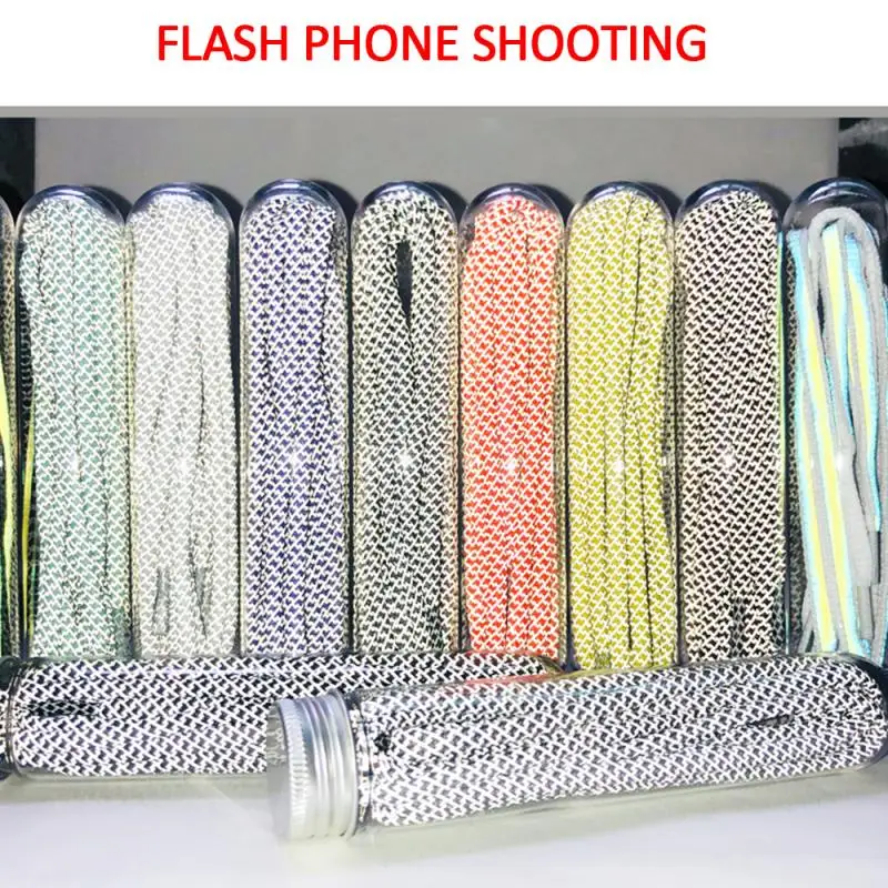 Светоотражающие шнурки для ночной подсветки универсальные светоотражающие