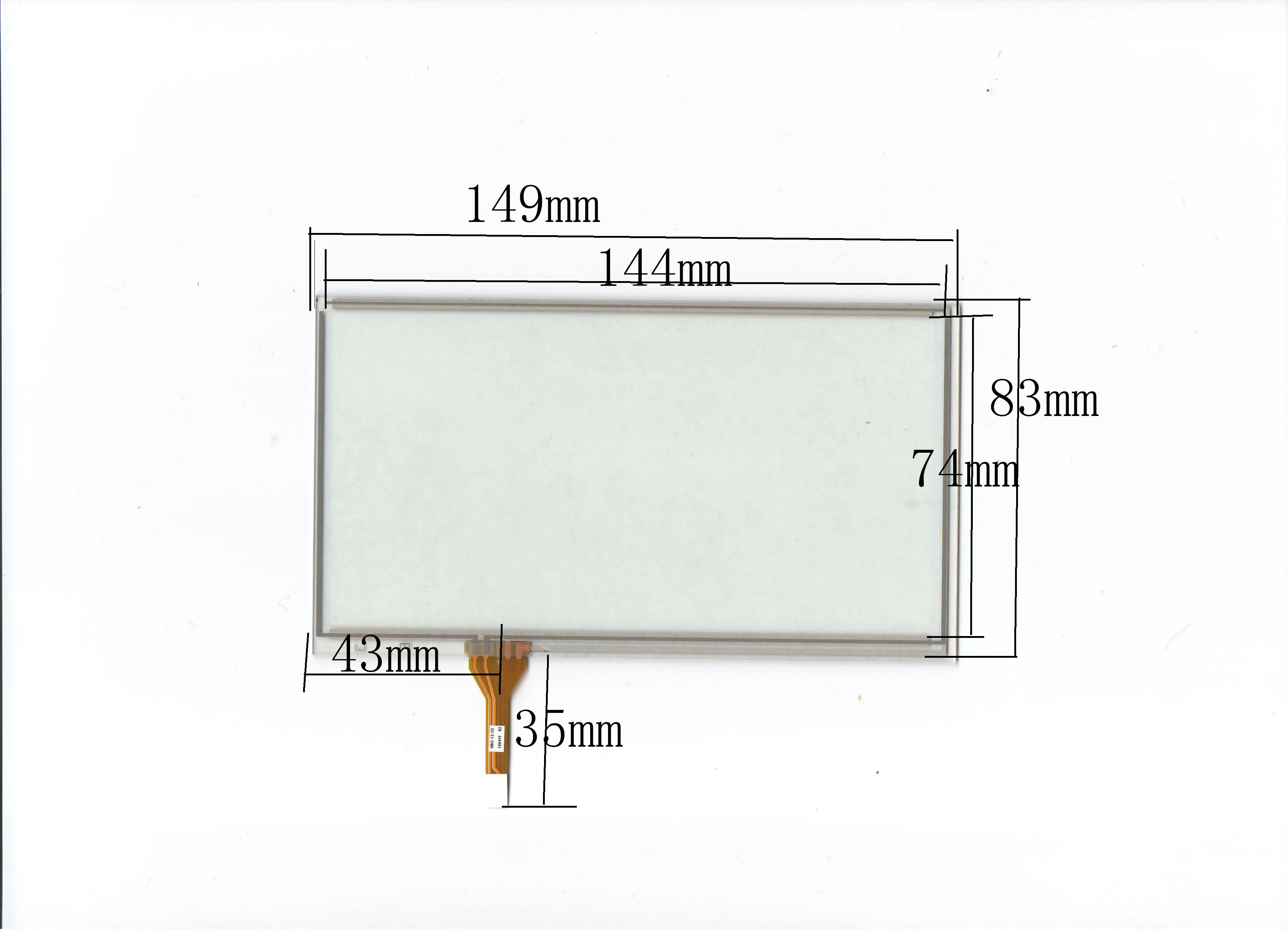 

6-inch four-wire 149*83 resistor touch screen handwriting screen compatible for CASKA SOLING AUO 6.2 DVD car audio