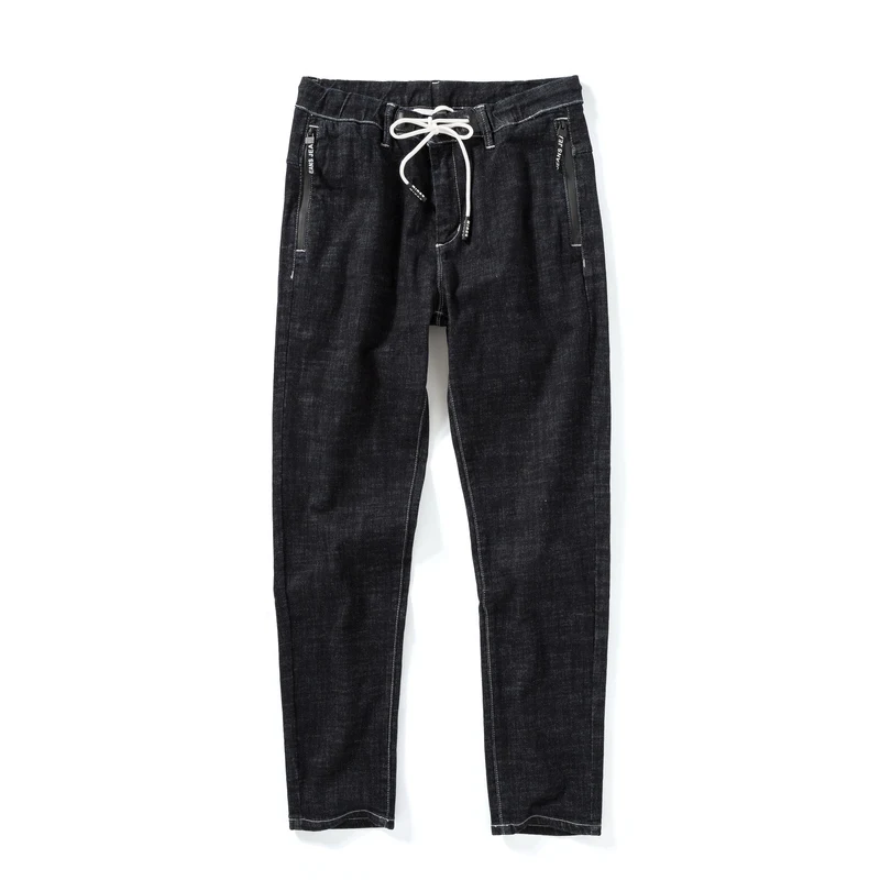 Semir джинсы мужские осенние и зимние ноги брюки мужские корейские трендовые брюки Harajuku стиль эластичный пояс винтажные брюки - Цвет: Cowboy color
