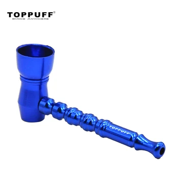 

Toppuff Aluminum Metal Smoking Pipe Tobacco Smoke Pipes Portable Tobacco Pipes