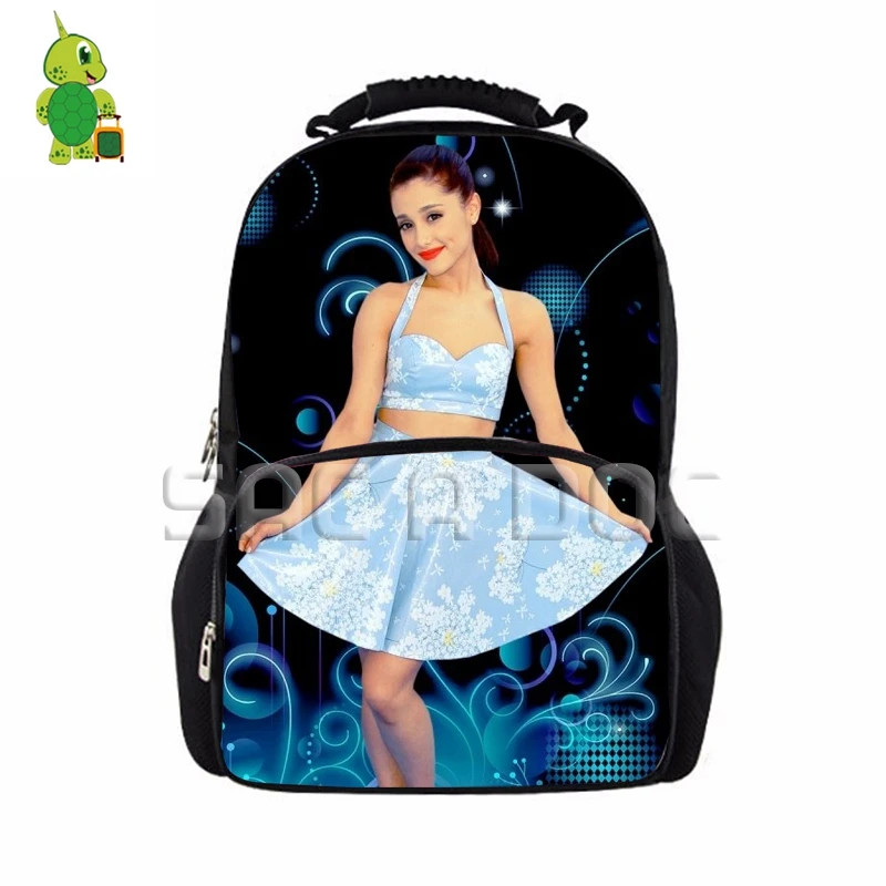 Известный Звездный школьный рюкзак Ариана Гранде для женщин и мужчин, большие сумки для ноутбука, подростки-фанаты, повседневный рюкзак для путешествий - Цвет: 5