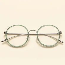 Винтажные круглые женские очки, оправа из сплава, художественные оптические мужские очки, Ретро прозрачные очки для близорукости, очки по рецепту