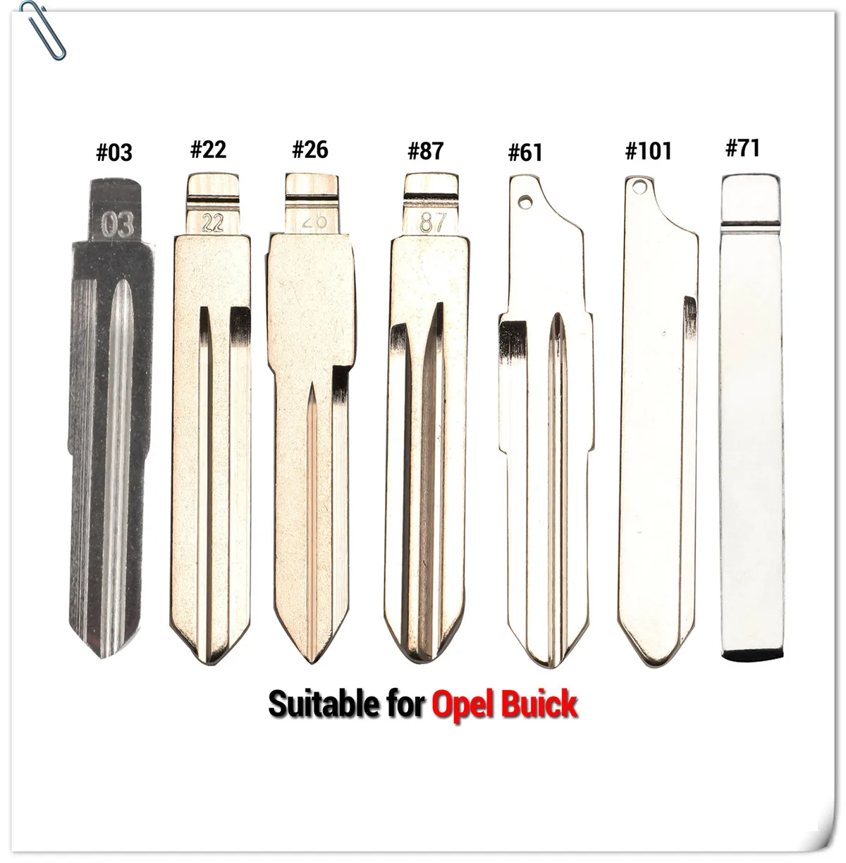 Jingyuqin#03 22 26 71 61 87 NO.22 полотно дистанционного ключа для Buick Excelle HRV Triumph LaCrosse Regal Verano Encore Key Blade