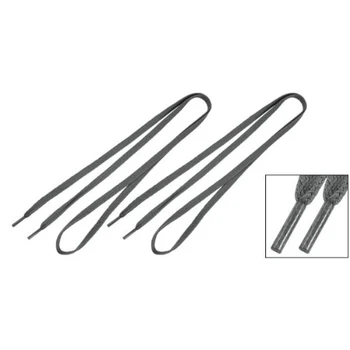 

Athletic Sneaker Canvas Shoes Laces Flat Shoelaces String Dark Gray Pair