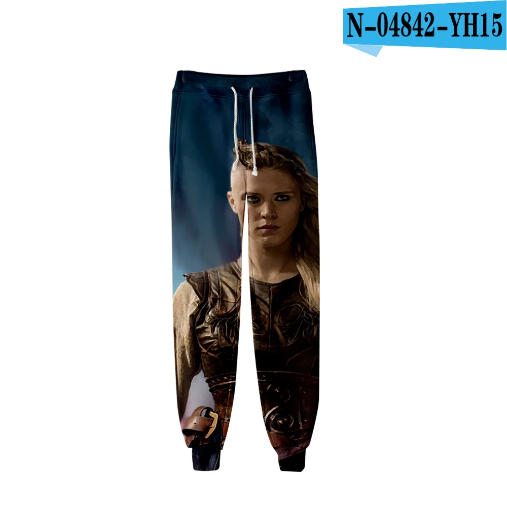 Модные мужские брюки с 3D принтом Vikings Tv, мужские брюки, мужские брюки со шнуровкой, свободные уличные мужские тренировочные брюки - Цвет: one