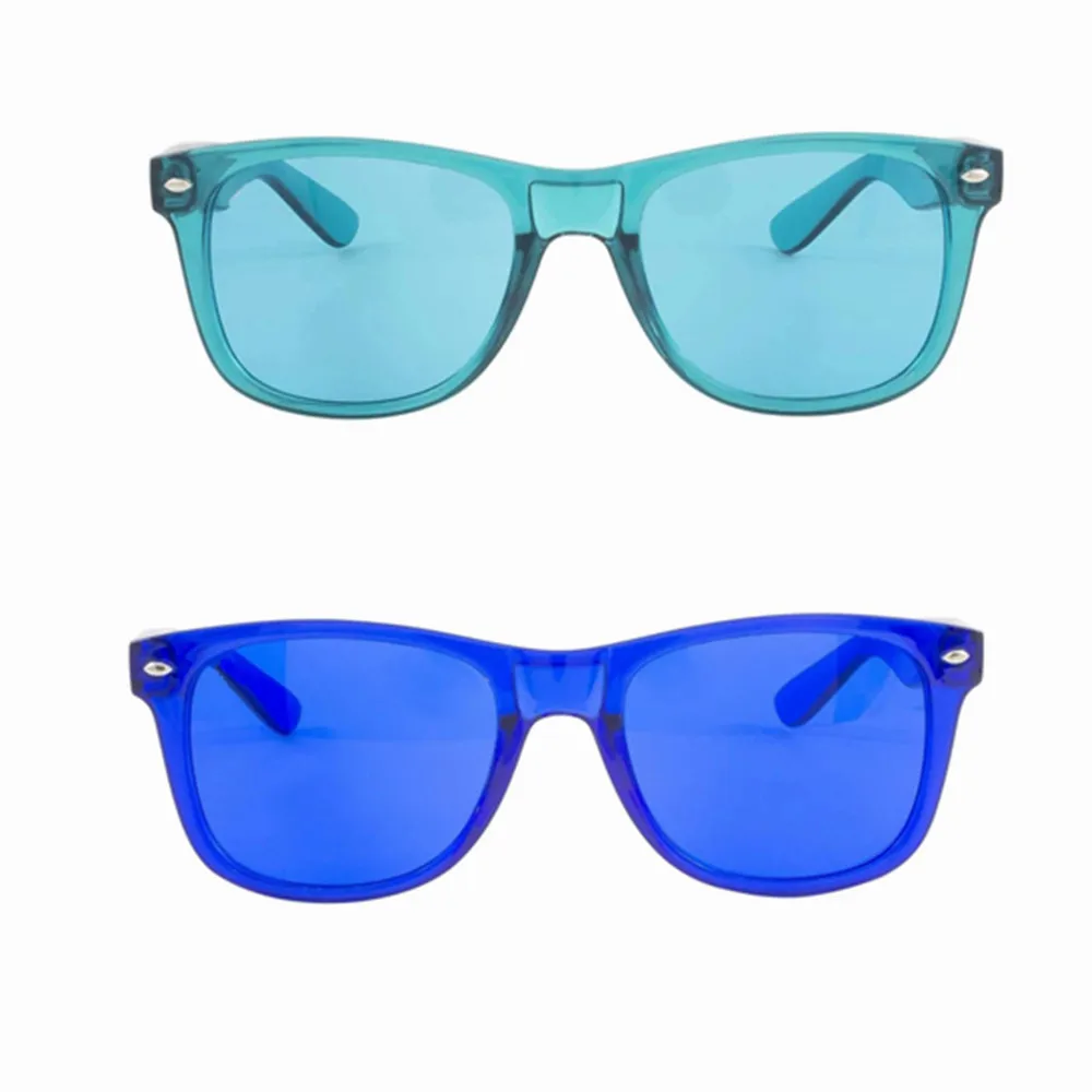 Gafas de curación de chakra de terapia de luz de color, lentes de colores,  gafas de cromoterapia que mejoran el estado de ánimo, gafas de sol de  última moda|Gafas 3D / Gafas