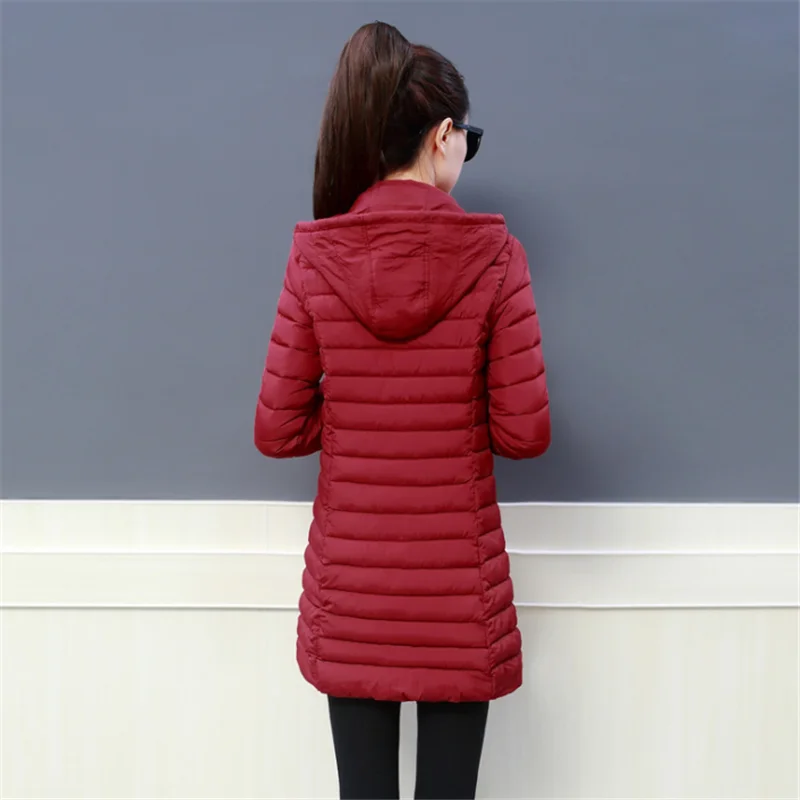 Женское зимнее пальто размера плюс, длинное пальто, утолщенный корейский теплый пуховик, ультра светильник, пуховик на гусином пуху, женское длинное пуховое пальто