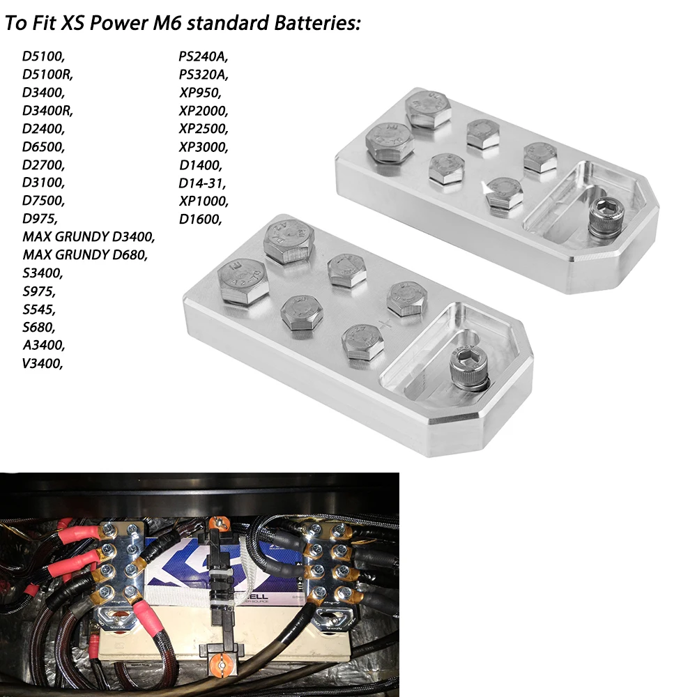 

Car Auto Battery Terminals Fits XS Power M6 standard Batteries D5100 D3400 D2700 XP2000 PS240A V3400 S3400 XP1000