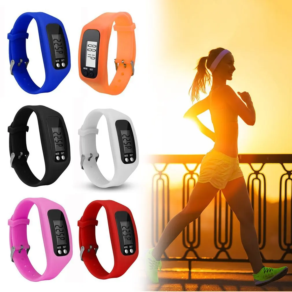 Digital LCD Pedometer Bracelet Run Step Walking Distance Counter Sport Wrist Watches For Women Men Dress 2020 Children GIFTS