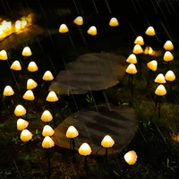 Outdoor LED Garland Solar Lights Mushroom Waterproof Landscape Christmas String Lamp For Lawn Garden Patio Street