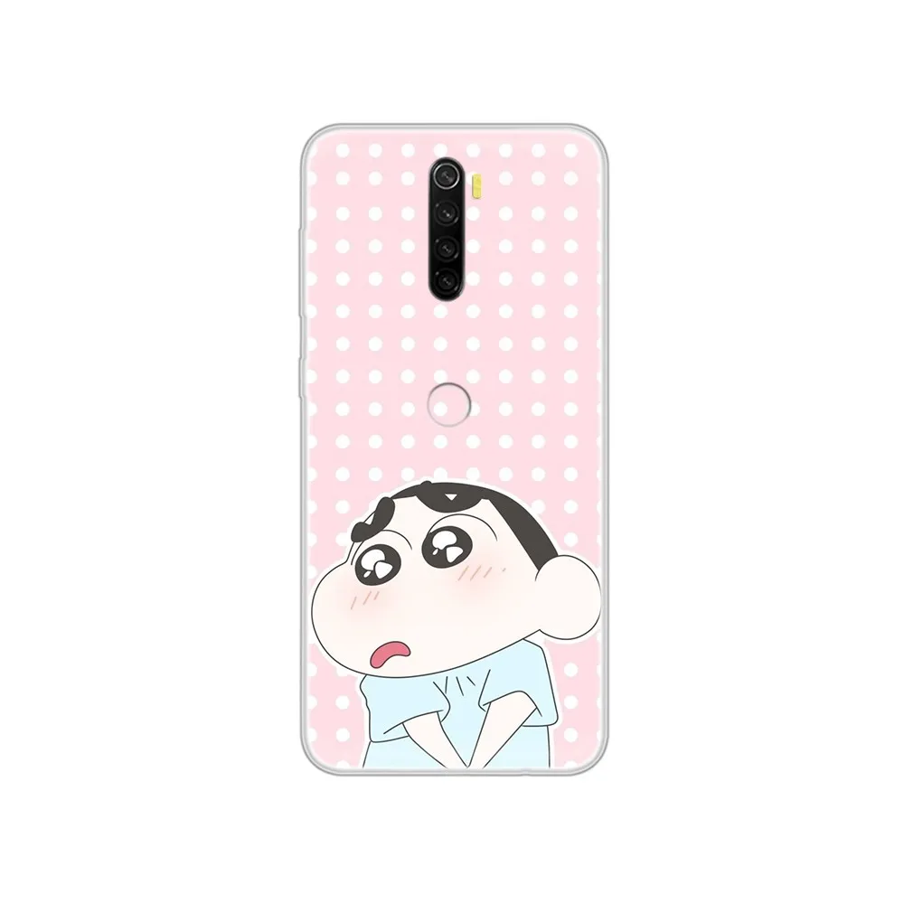 Аниме милые карандаши Shinchan мягкий чехол Etui Прозрачный для телефона XIAOMI Redmi Note 3 4 5 6