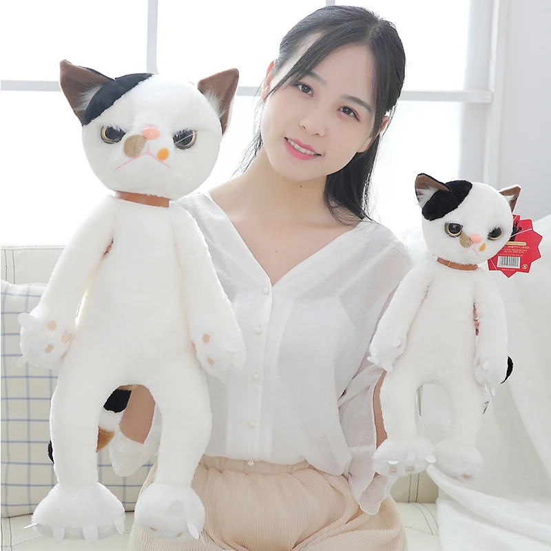 40/60 см мягкие плюшевые игрушки Несчастные кошки японский Котенок Peluche острая лапа