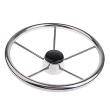 345 мм нержавеющая сталь 5 спиц 3/4 ''лодка рулевое колесо морская яхта понтонное лодка колесо