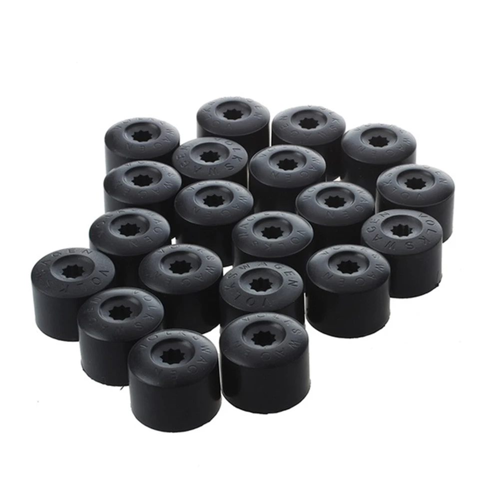 20Pcs 17mm Car Screw Cover Hub Nut Caps for New Golf 6 Bora Sagitar Magotan Wheel Screw Cap