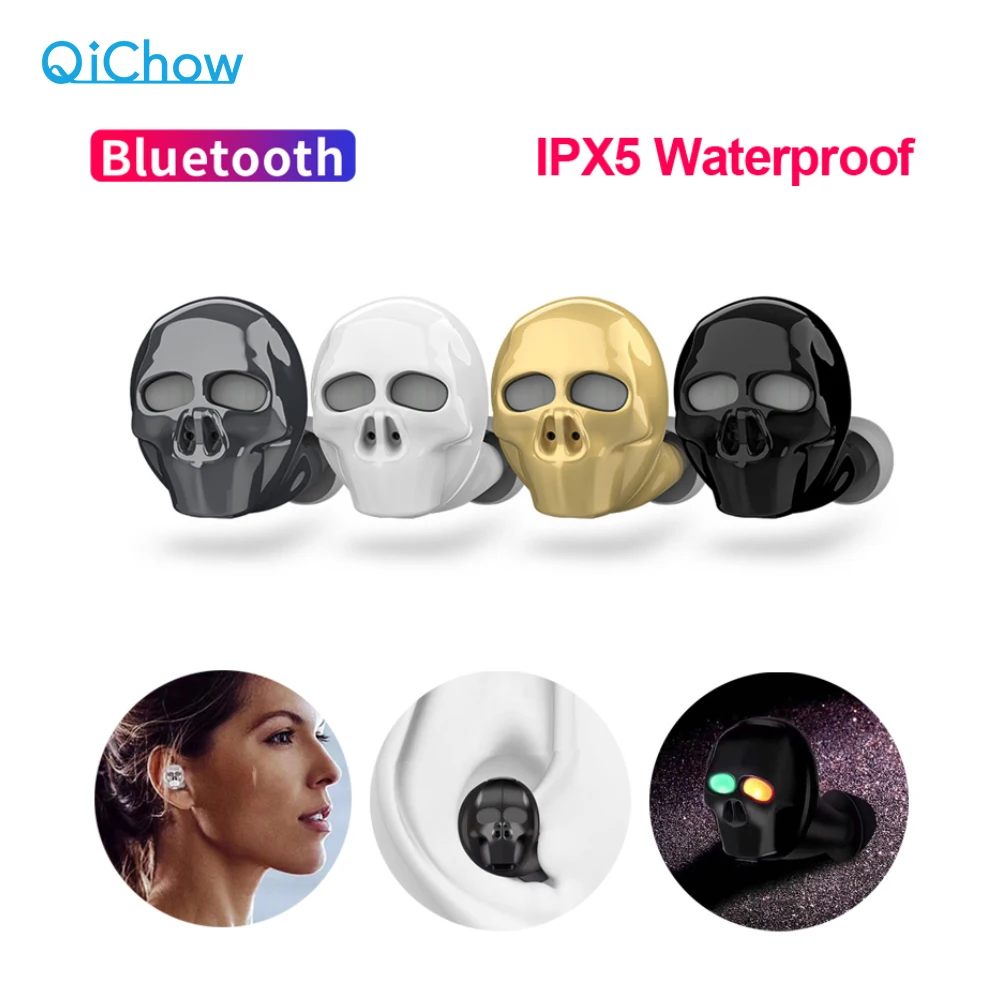 

USB Bluetooth Earphone with Mic Wireless Waterproof Noise Cancelling Hi-Fi Handsfree Headset Bass Stereo Mini Earbud Earpiece