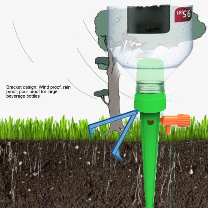 Plant Self Watering Spikes Devices Automatic Waterer Drip Irrigation System for Gardens Lawn Hogard