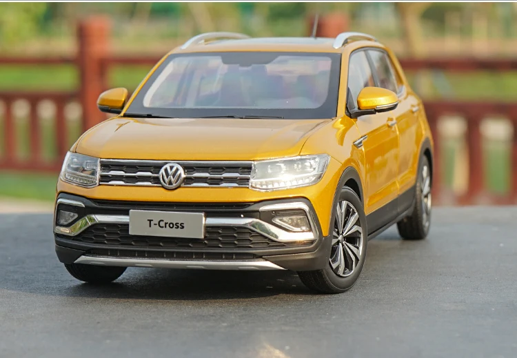 1:18 Высокая тщательная VW T-CROSS SUV сплав модель автомобиля статические металлические модельные автомобили с оригинальной коробкой