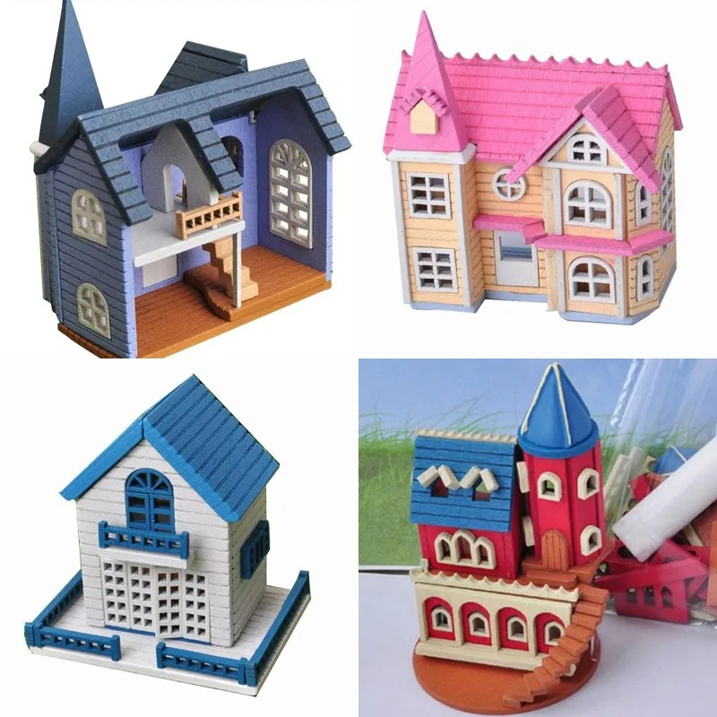 deelnemen ontwikkelen Is aan het huilen 1:12 Diy Poppenhuis Miniatuur Diy Poppenhuis Villa Kits Assembly House  Handcrafts|Poppenhuis| - AliExpress