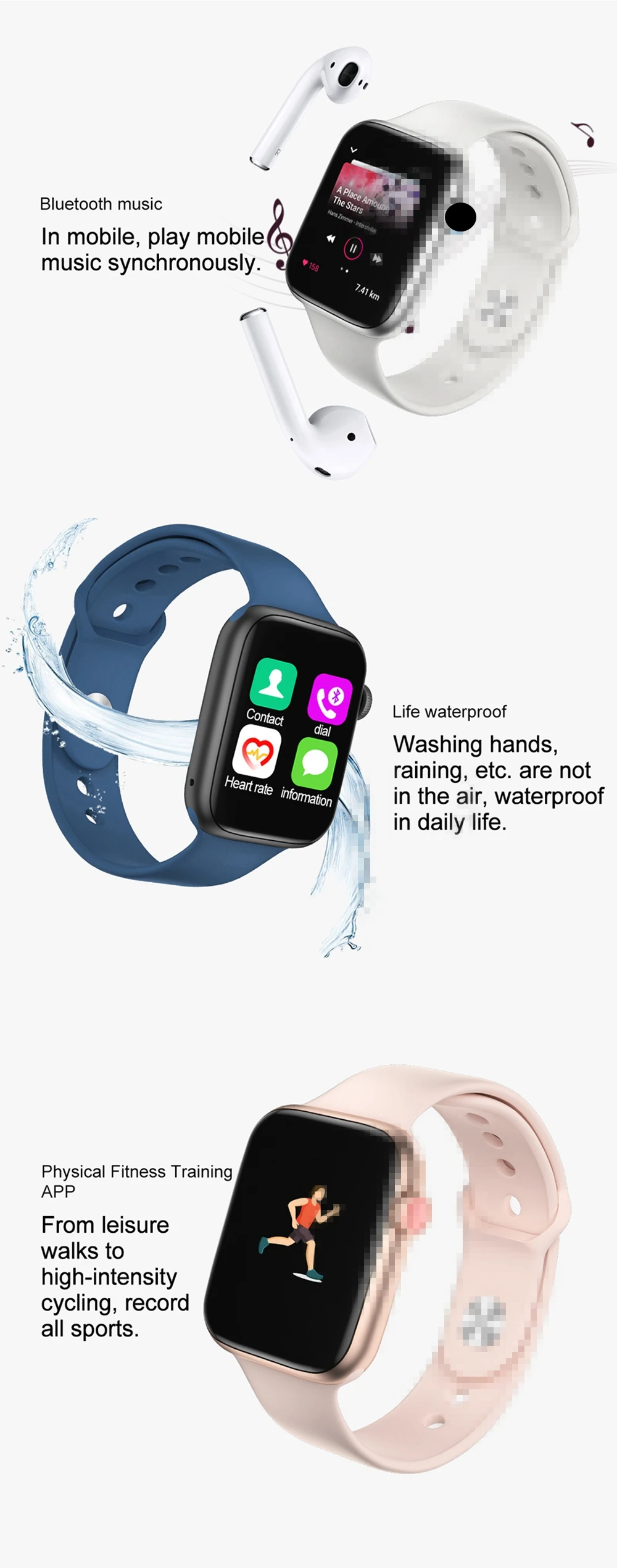 IWO 11 Lite женские/мужские Смарт-часы серии 5 водонепроницаемые Bluetooth спортивные Смарт-часы W34 44 мм для Android IOS PK IWO 8 P70