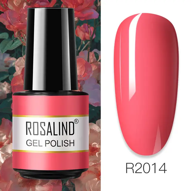 ROSALIND Primer Top Base Coat 7ML Gel Nail Polish For Manicure Long Lasting Nail Art Salon Gel Varnish UV LED Color Gel Polish RAR2014