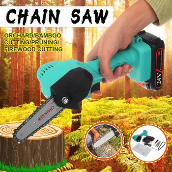 

24V Chain Saw Electric Pruning Saw Rechargeable Small Electric Saw Household One-handed Garden Logging Mini Electric Chain Saw
