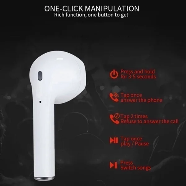 Best New Touch Control Earphone Wireless Earbuds Bluetooth Mini Earphone for Smartphone Built in Microphones Headsets
