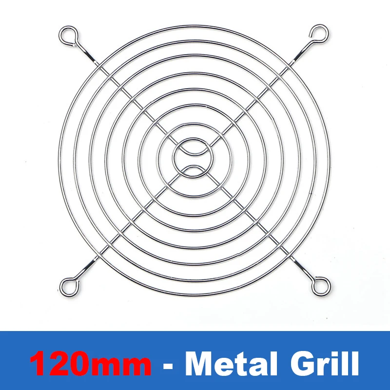 4 Griglie Metalliche 120x120mm Per Ventole PC - Con Viti E Cacciavite - Foto 6