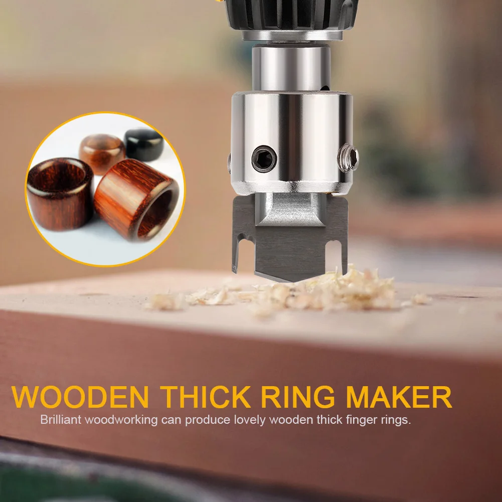 

Ring Drill Bit Multifunction Wooden Thick Ring Maker High Speed Steel Wood Drill Bits Set 15-24mm