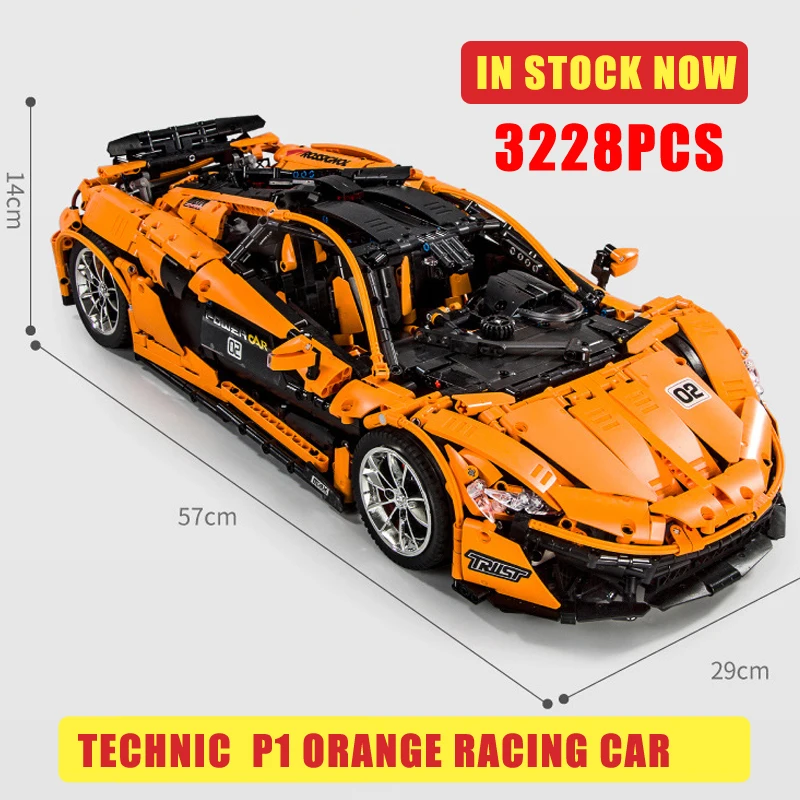 Technic MOC-16915 P1 Hypercar 1:8 Набор строительных блоков MOULDKING 13090 20087 городской гоночный автомобиль кирпичи образовательные игрушки Конструктор