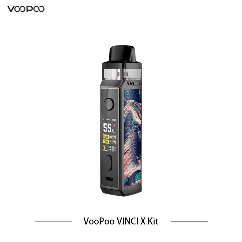 70 Вт VOOPOO VINCI X Pod Комплект питание от одной 18650 батареи двойной катушки системы с 5,5 мл картридж VS Vinci комплект/Drag 2 - Цвет: Teal Blue