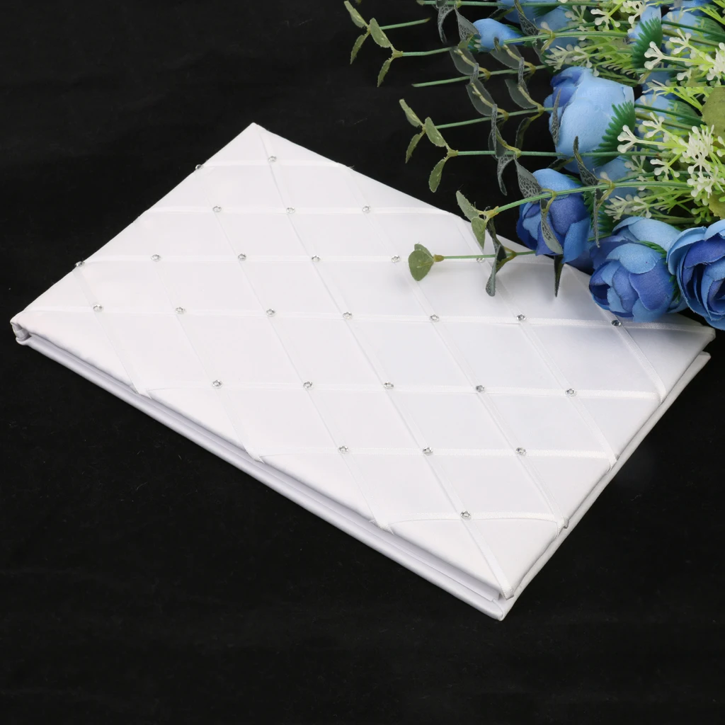 

Sach Crystal Ribbon Wedding Guest Book Reception Decoration Bride Groom Gift